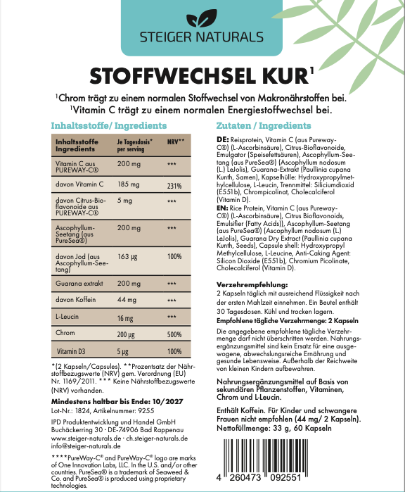 Cure de métabolisme*.